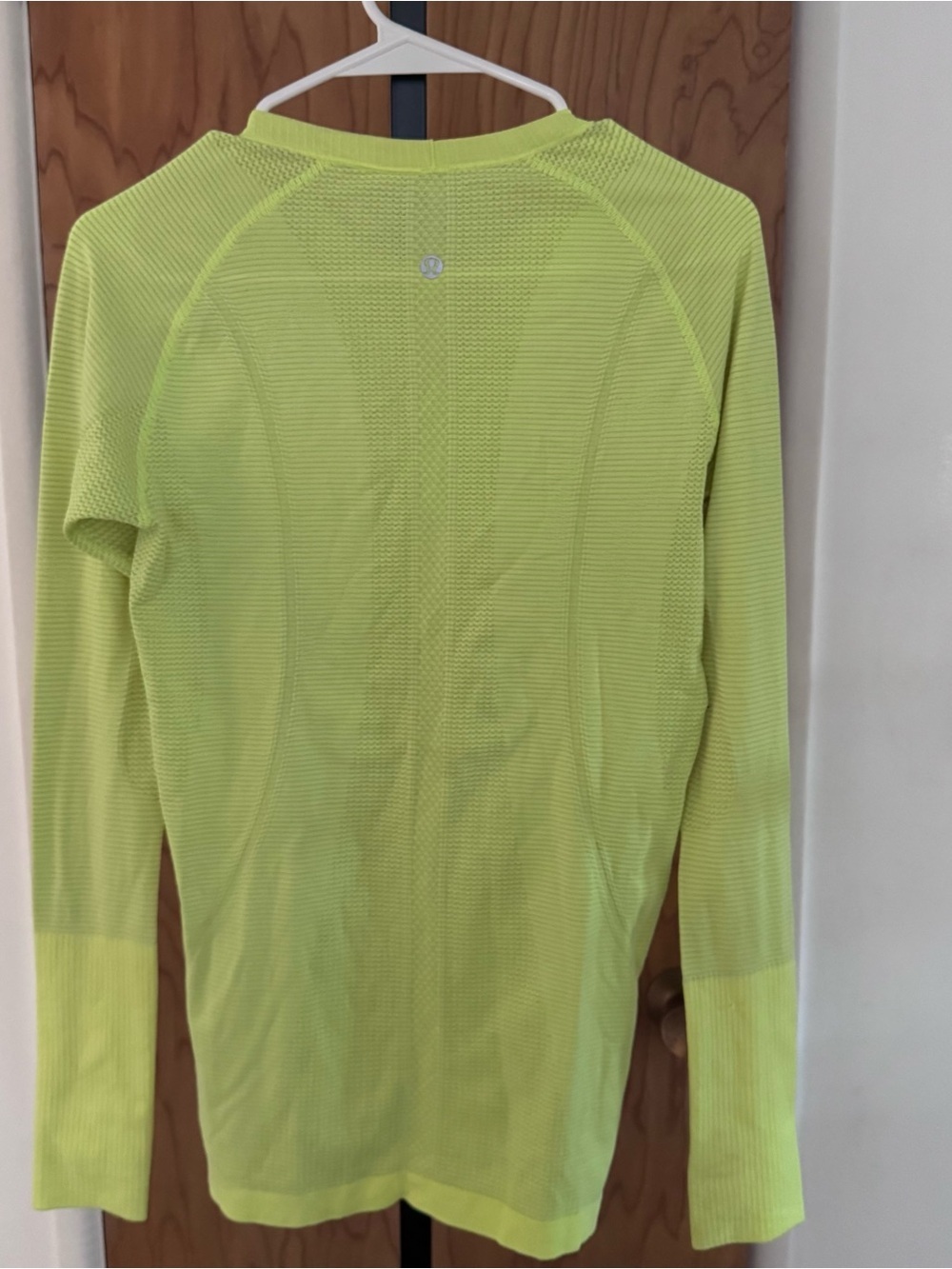 Lululemon Swiftly Tech Long Sleeve Top - Neon Yellow women 8